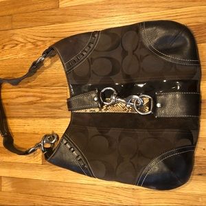 Coach Signature Canvas brown purse